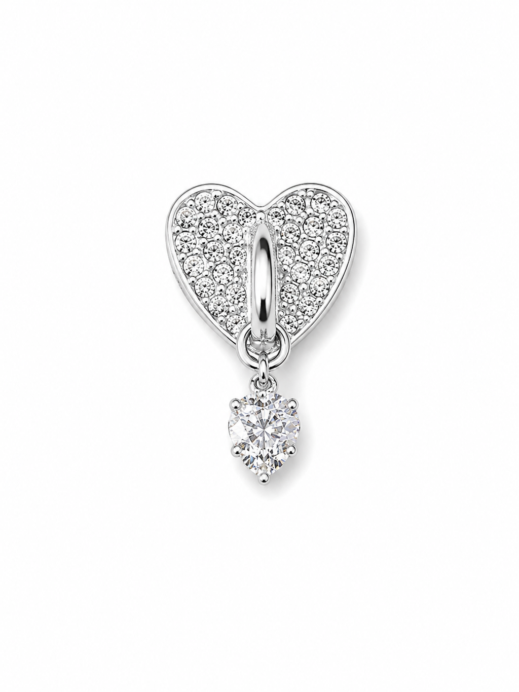 Sparkling Heart Charm