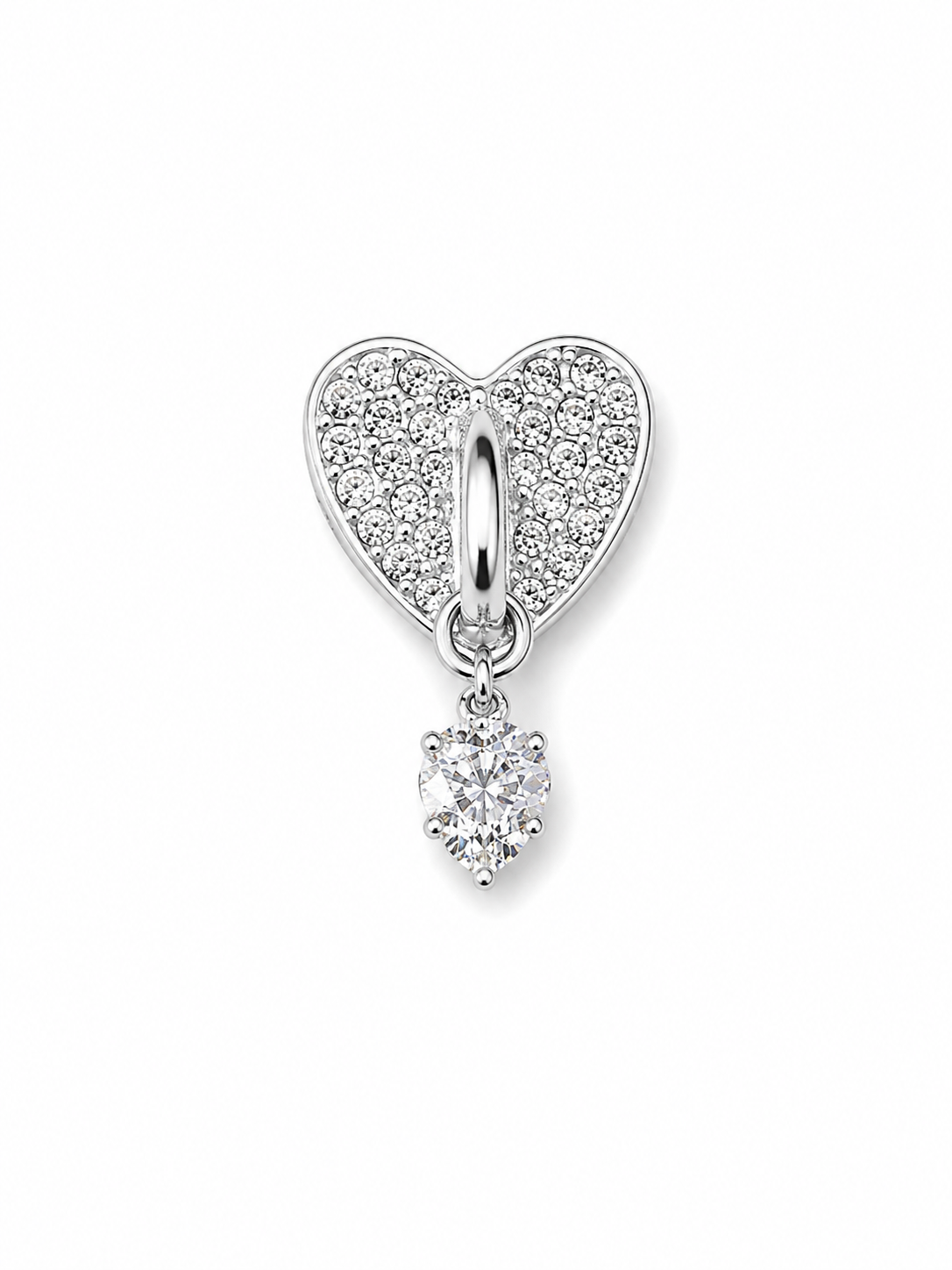 Sparkling Heart Charm