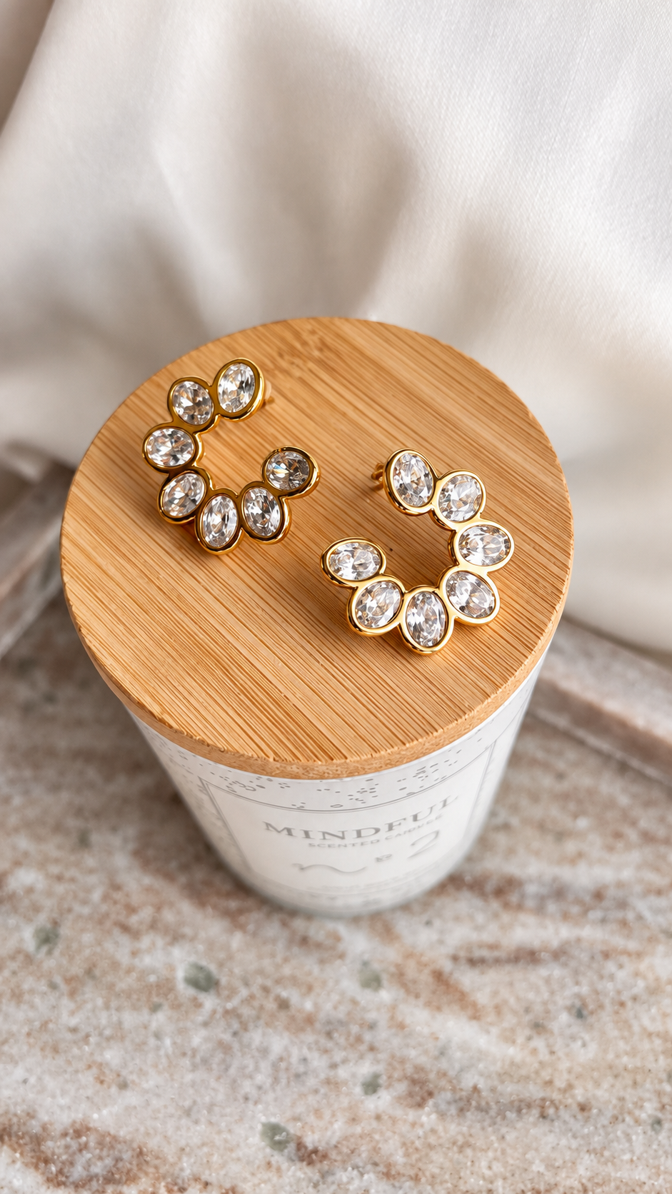 Aurelia Crystal Hoops