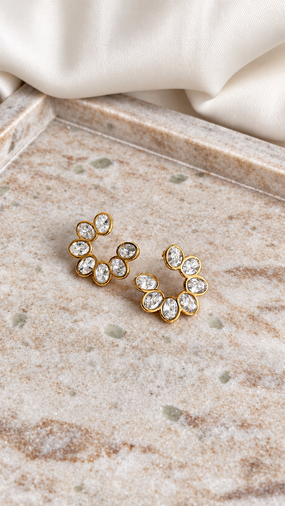 Aurelia Crystal Hoops