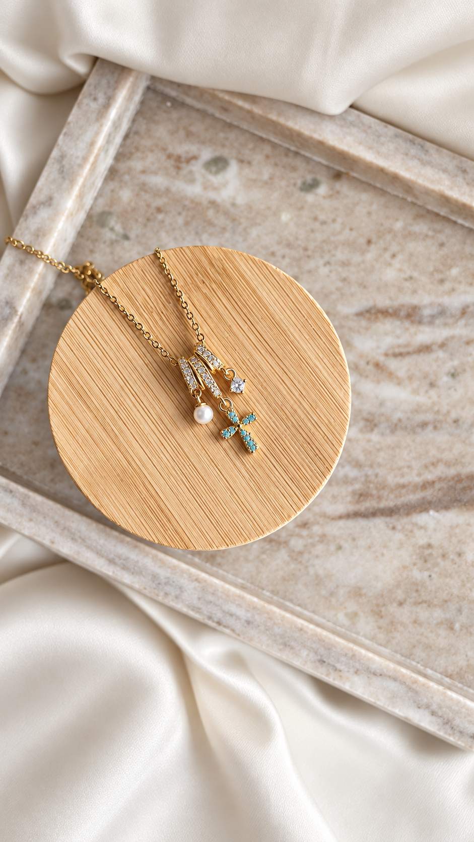 Aegean Faith Gold Necklace