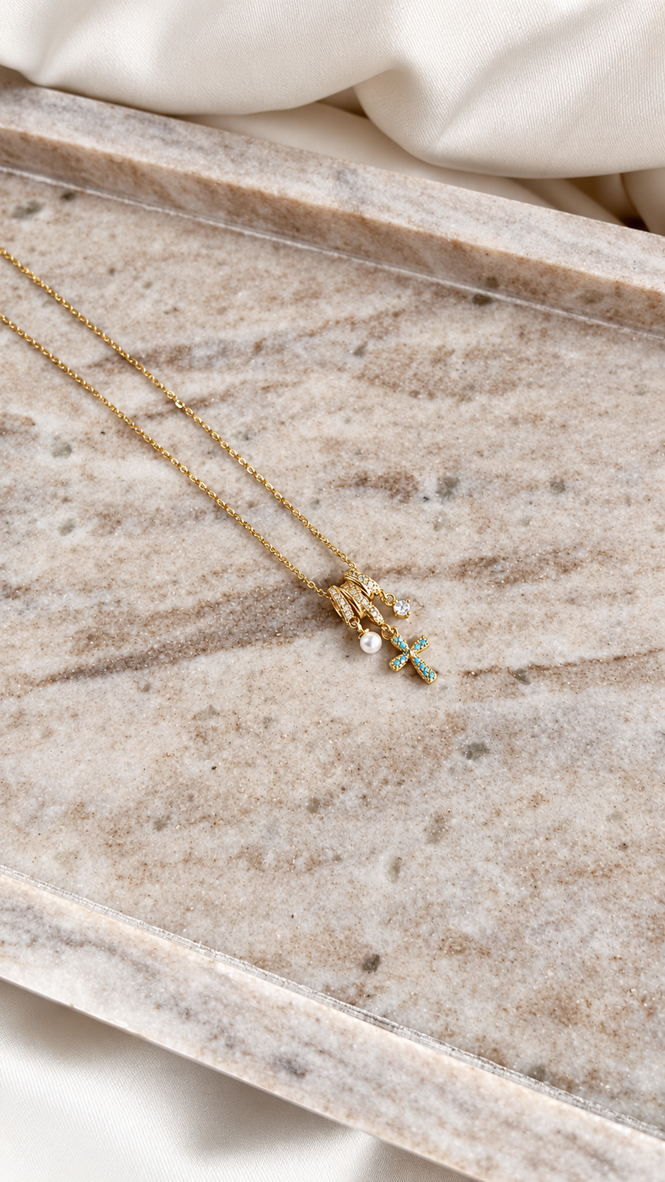 Aegean Faith Gold Necklace