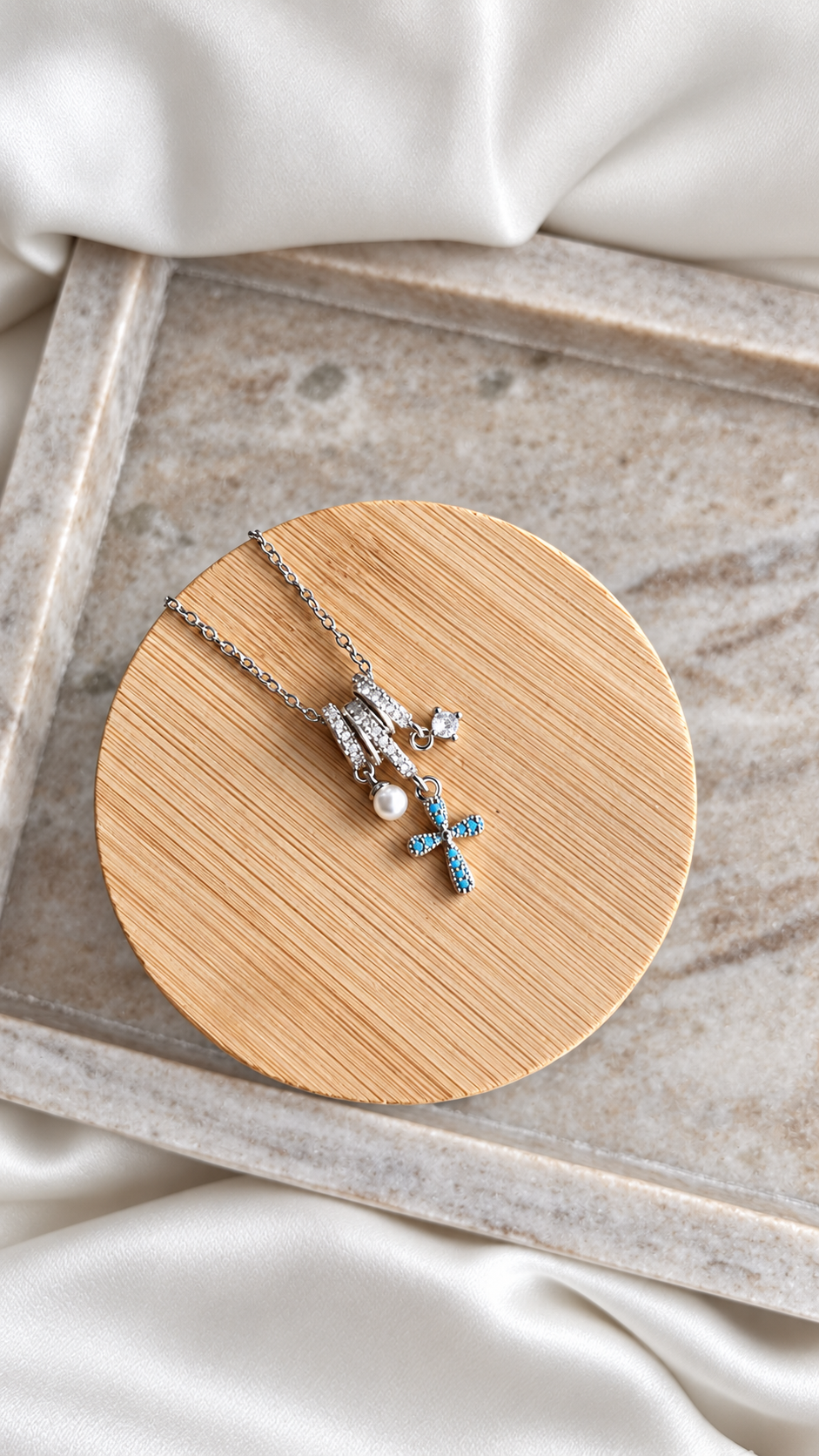 Aegean Faith Silver Necklace