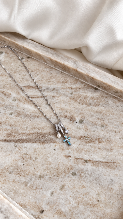 Aegean Faith Silver Necklace