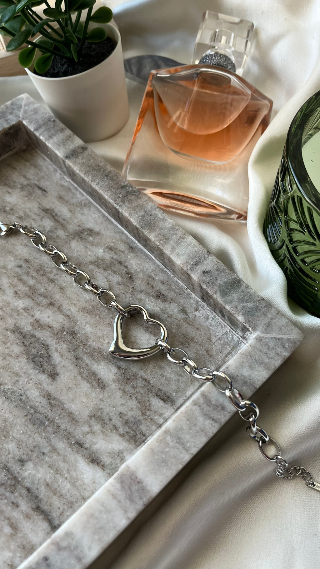 Lock My Heart Silver Bracelet