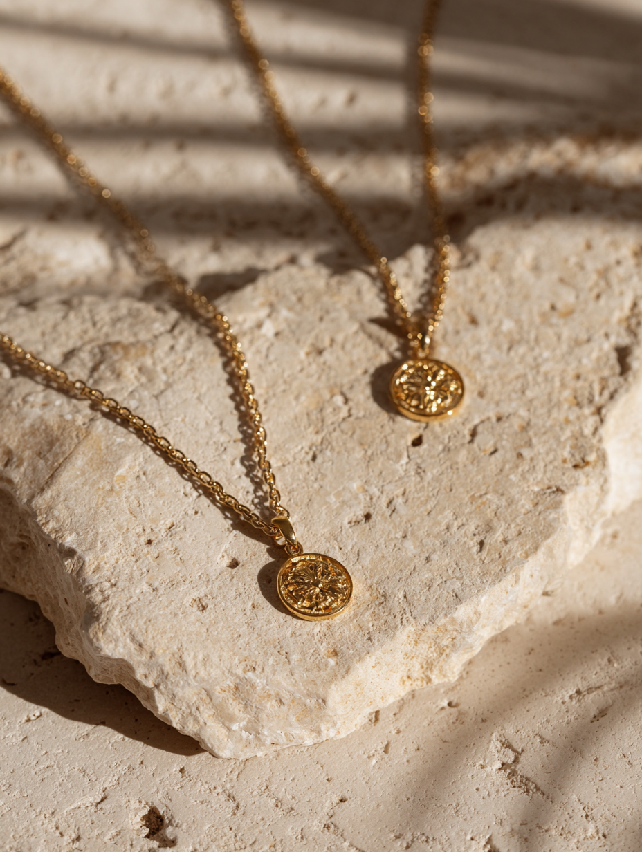 Κολιέ από Ανοξείδωτο Ατσάλι με Minimal Σχέδιο